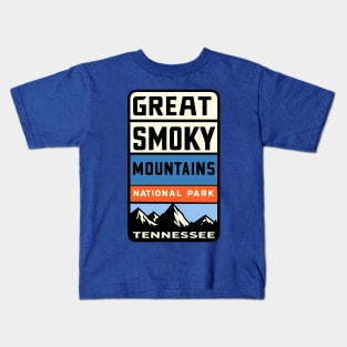 Great Smoky Mountains National Park Aged Look Kids T-Shirt